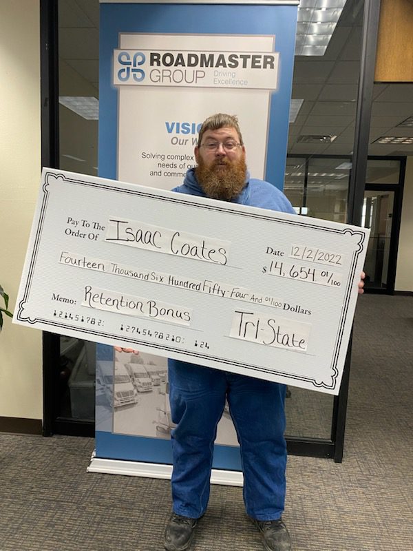 tristate secured retention bonus check