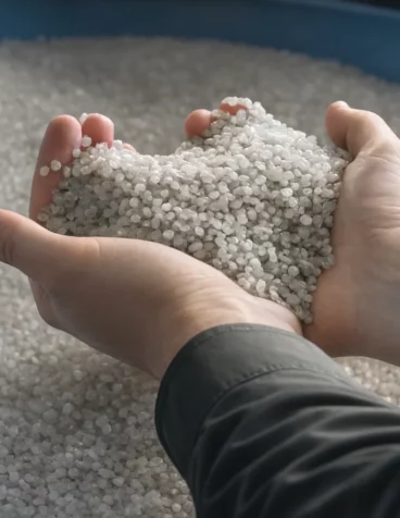 Postconsumer recycled plastic pellets can have high color variability